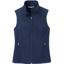 Load image into Gallery viewer, Ladies Core Soft-Shell Vest - Navy