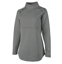 Load image into Gallery viewer, Women's Newbury Asymmetrical Snap Sweatshirt - Grey