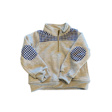Load image into Gallery viewer, Baby/Toddler Gingham Quarter Zip