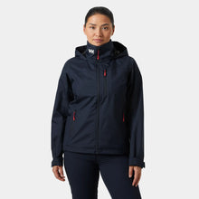 Load image into Gallery viewer, Helly Hansen Women's Crew Hooded Jacket - Navy
