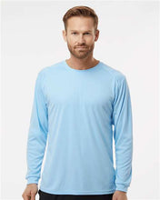 Load image into Gallery viewer, Men's Performance Long Sleeve T-Shirt - Light Blue
