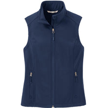 Load image into Gallery viewer, Ladies Core Soft-Shell Vest - Navy
