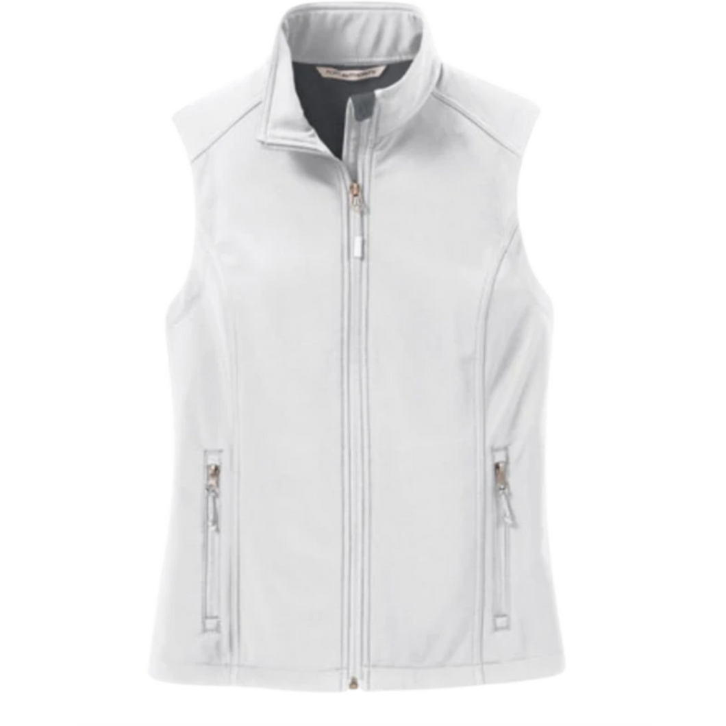 Ladies Core Soft-Shell Vest - White