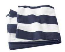 Load image into Gallery viewer, Cabana Beach Towel - Navy
